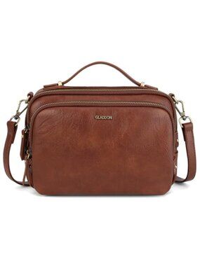 Convertible Vegan Leather Satchel Crossbody Bag with Adjustable Strap, Multi